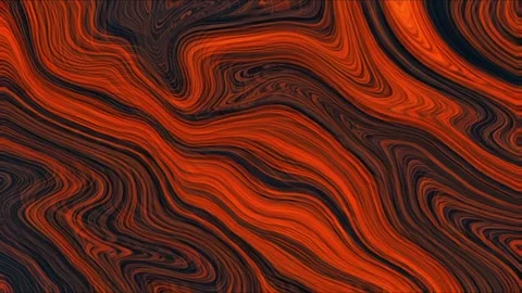Abstract colorful marble liquid flow has beautiful red line fire smoke.4K Stock-Footage 295763789