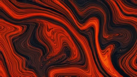 Abstract colorful marble liquid flow has beautiful red line fire smoke.4K Stock-Footage 295763797