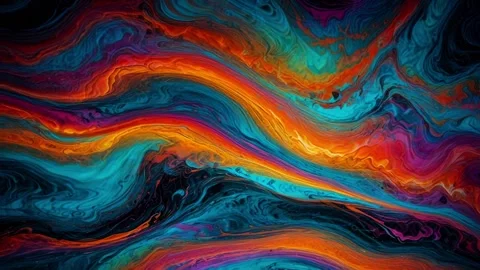 Abstract colorful marble liquid flow has unique and beautiful pattern or lines Stock-Footage 295763815