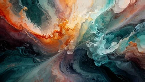 Abstract colorful marble liquid flow has Elegant pattern or lines 스톡 동영상 295763824