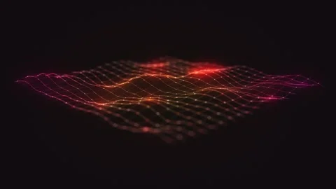 Abstract Colorful Mesh Grid Background Stock Footage 277391584