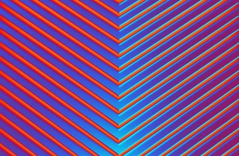 The abstract colorful metal pattern background. 3D illustration. Stock Illustration