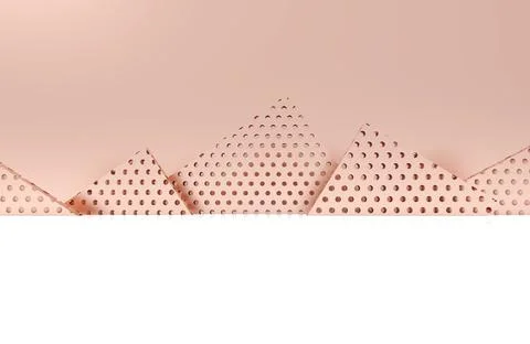 The abstract colorful metal pattern background. 3D illustration. Stock Illustration