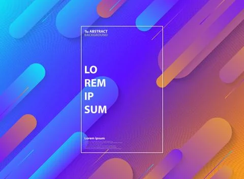Abstract colorful of minimal geometric pattern design with halftone backgroun Stockillustratie