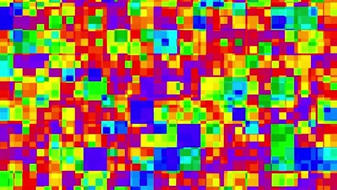 Abstract Colorful Mosaic Background Loop Stock-Footage 240323044