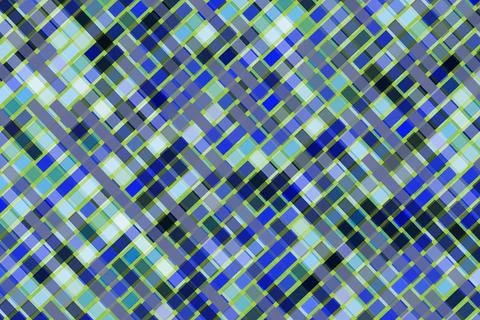 Abstract colorful mosaic pattern with blue green black shades Stock Illustration