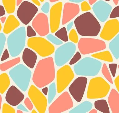 Abstract colorful mosaic stone pattern. Vector illustration Stock Illustration