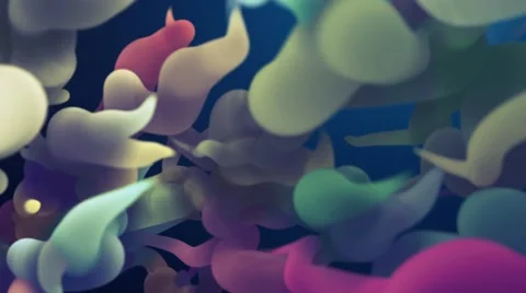Abstract colorful motion background with moving lines in loop Stock Footage 41166132