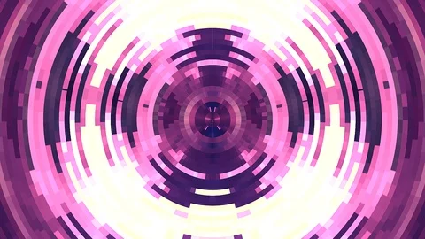 Abstract colorful moving circle pixel blocks background animation New quality Stock Footage 110832413