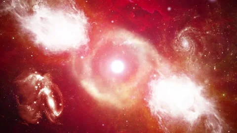 Abstract Colorful nebulae of outer Deep space Stars particles loop 3D 4K Stock Footage 141561863