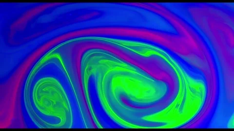 Abstract Colorful Neon Fluid Vortex Background Loop Stock Footage 343792573