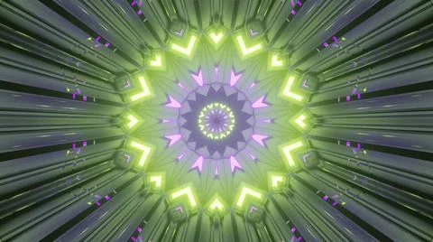 Abstract colorful octagonal shape Stock Illustration