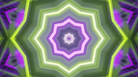 Abstract colorful octagonal shape Stock Illustration