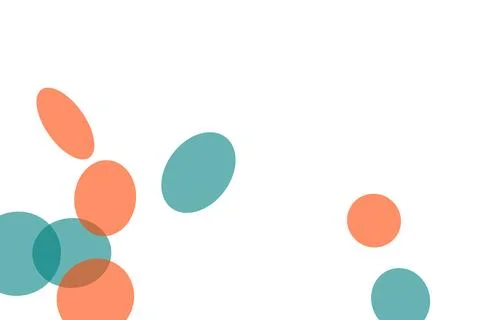 Abstract Colorful Overlapping Circles Background Illustrazione stock