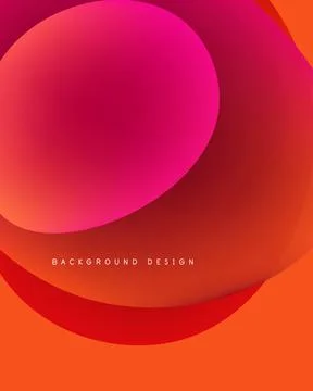 Abstract colorful overlapping circles create vibrant gradient background. Design Stock Illustration