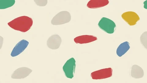 Abstract colorful paint blob pattern background, hand drawn stop motion ani.. Stock Footage 341429082