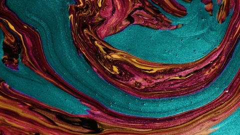 Abstract Colorful Paint Liquid Diffusion Psychedelic Movement Stock Footage 101725756