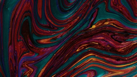 Abstract Colorful Paint Liquid Diffusion Psychedelic Movement Stock Footage 101726457