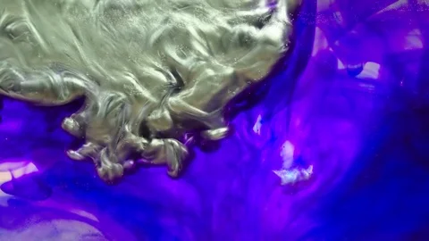 Abstract Colorful Paint Liquid Diffusion Psychedelic Movement Stock Footage 105469359