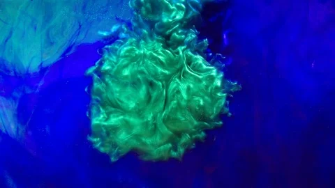 Abstract Colorful Paint Liquid Diffusion Psychedelic Movement Stock Footage 105469438