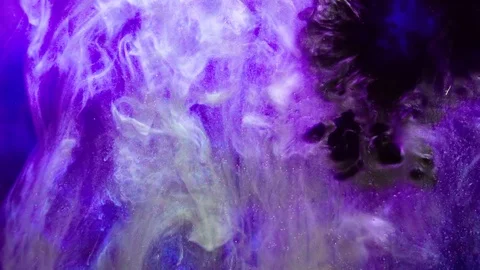 Abstract Colorful Paint Liquid Diffusion Psychedelic Movement Stock Footage 105469500