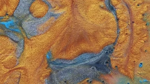 Abstract colorful paint, moving colored paint background Vídeo Stock 155507635