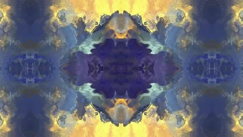 Abstract Colorful Paint patterns mix in slow motion. 스톡 동영상 155218879