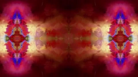 Abstract Colorful Paint patterns mix in slow motion. 스톡 동영상 155218913