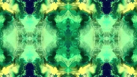 Abstract Colorful Paint patterns mix in slow motion. 스톡 동영상 155218938