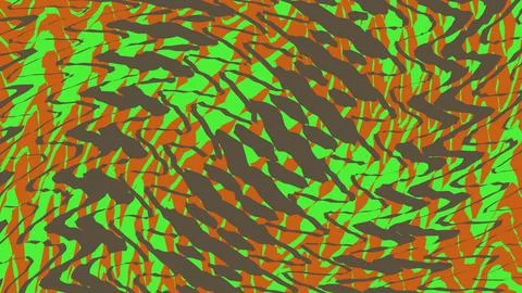 Abstract colorful paint splatter pattern with green and orange Illustrazione stock