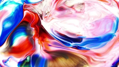 Abstract Colorful Paint Turbulence Explode  Stock Footage 97252384