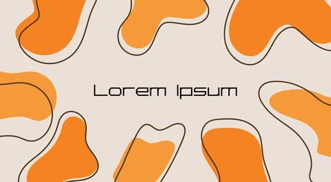 Abstract colorful panoramic background template. Modern banner with abstract Stock Illustration