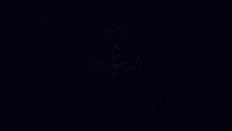Abstract Colorful Particle Starburst Pattern on Black Background Stock Footage 340341305