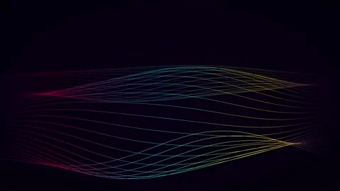 Abstract Colorful Particle Waves Motion Background 動画素材 344512379