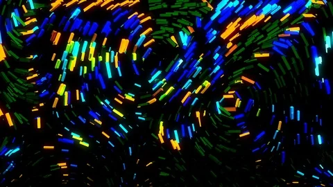 Abstract Colorful Particles Background. Loop Stock Footage 113472222