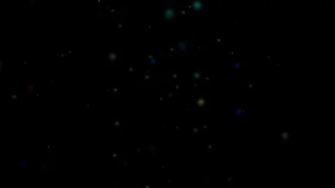Abstract Colorful Particles on a Black Background Stock Footage 304528818