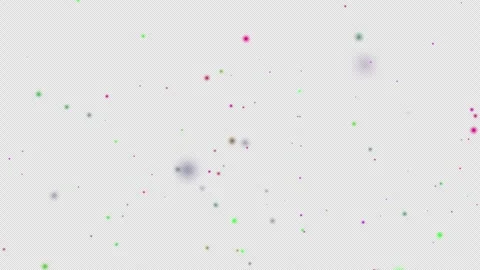 Abstract Colorful Particles Floating on Black Background Loopable Motion Graphic Stock Footage 336883005