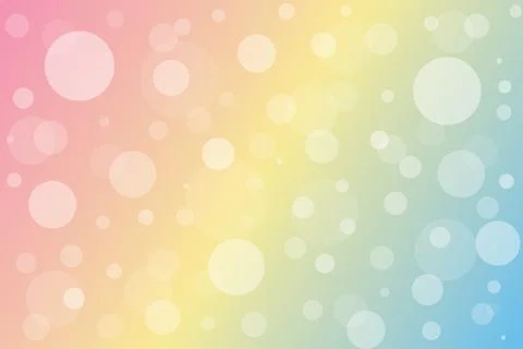 Abstract colorful pastel background with bubbles Stock Illustration