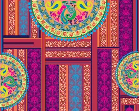 Abstract Colorful Pattern Background Design. Greeting Card Design Foto stock