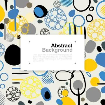 Abstract colorful pattern background for template design. Stock Illustration
