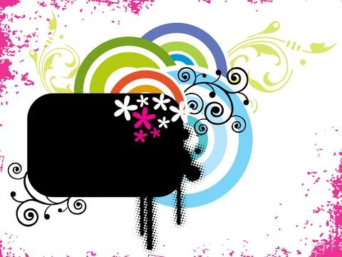 Abstract colorful pattern banner illustration Stock Illustration