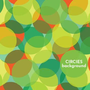 Abstract colorful pattern with circles and rings. Vector geometric background Illustrazione stock