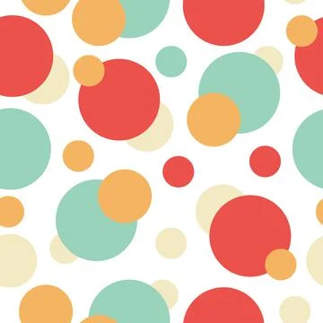 Abstract colorful pattern of circles Stock Illustration