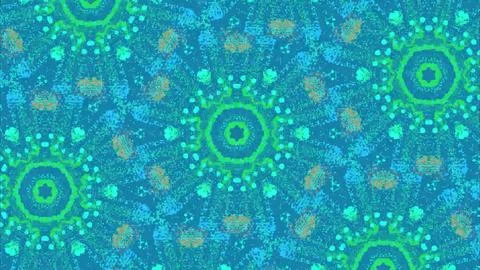 Abstract colorful pattern with circular designs. Vibrant digital art for Stock Illustration