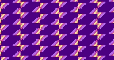 Abstract Colorful Pattern Design on Deep Purple Background Stock Footage 309892228