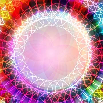 Abstract colorful pattern of emotional balance Stock Illustration