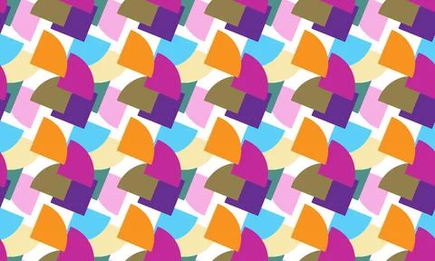Abstract colorful pattern with overlapping . Stock Illustration