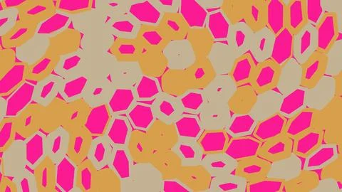 Abstract colorful pattern with pink and yellow organic shapes 스톡 일러스트