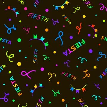Abstract colorful pattern. Seamless print composed of red, blue, yellow, gree Stock Illustration