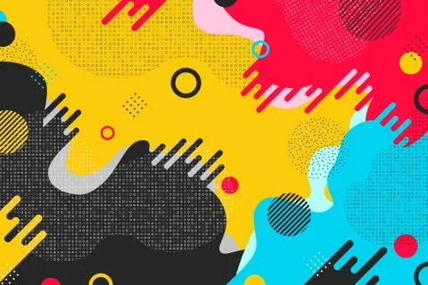 Abstract colorful pattern shape design background. Stock-Illustration